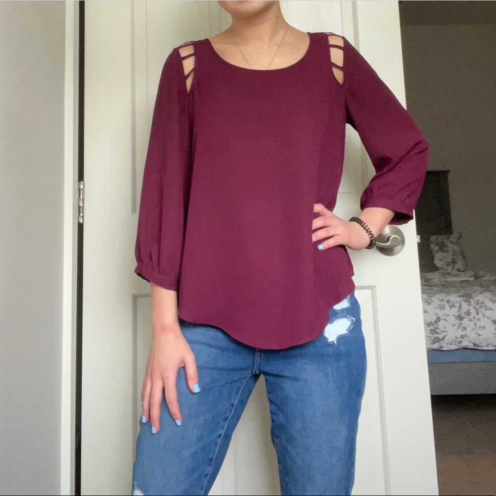 BCX Quarter Sleeve Blouse